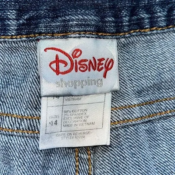 Y2K Vintage Disney Mickey Mouse Wide Leg Baggy Jeans 14 - Picture 7 of 12